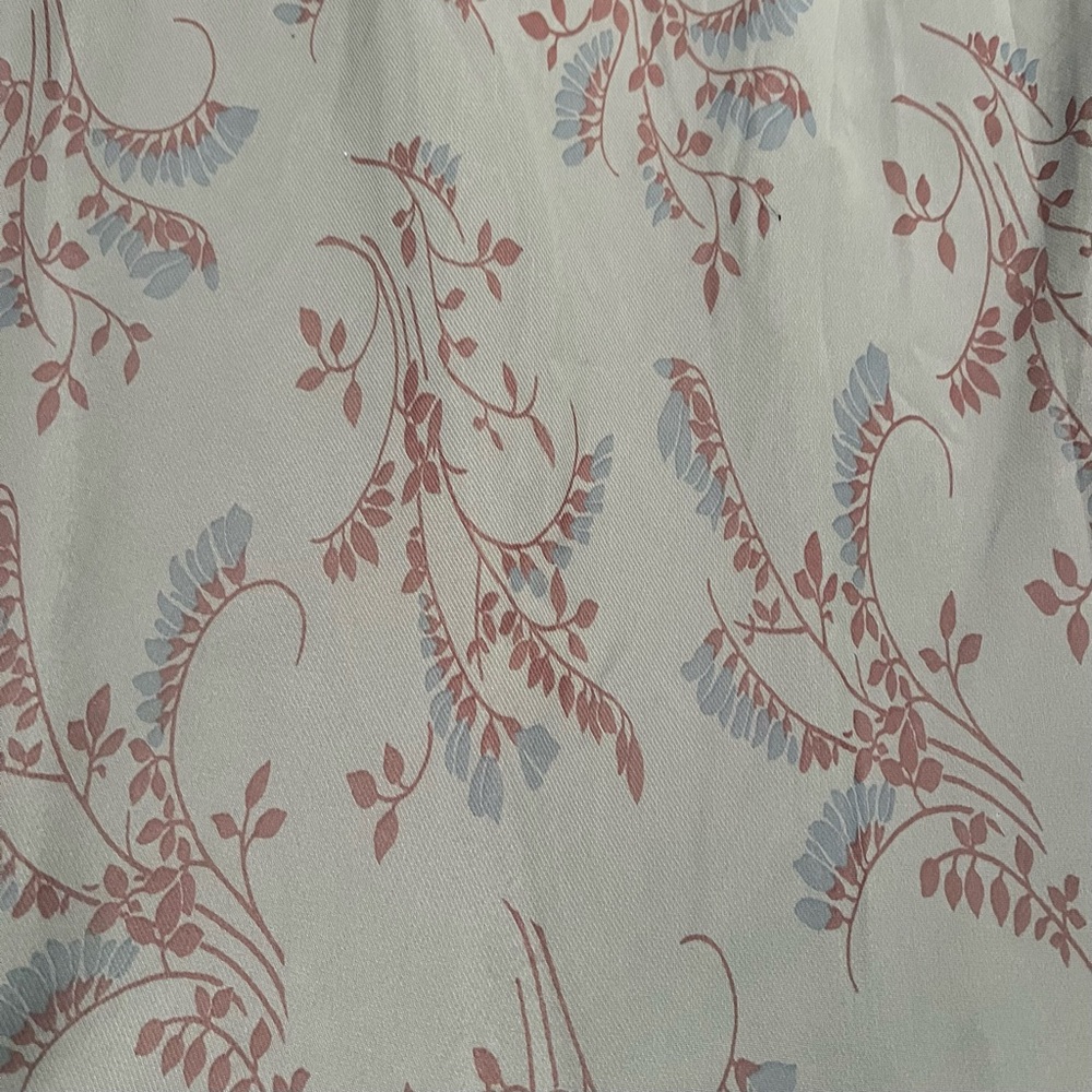 Vintage Jonathan Martin Gray Floral Shoulder Tie Maxi Dress Size 8 - Picture 4 of 7